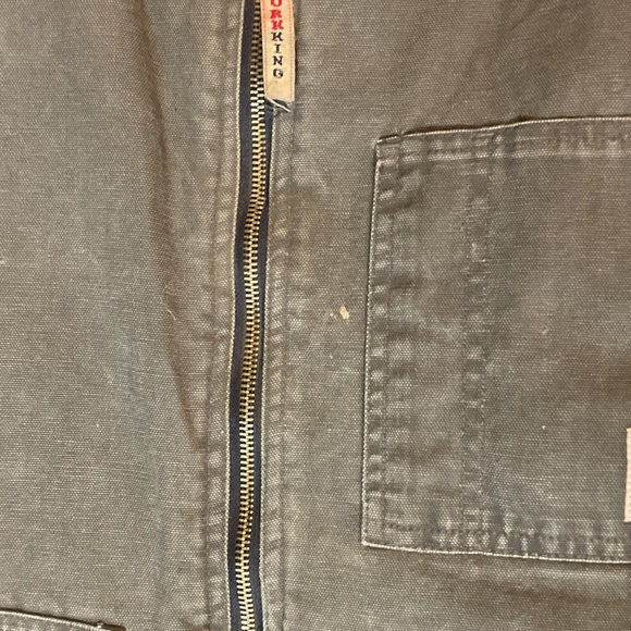 Work King Sherpa-Trim Utility Vest in Olive - Picture 4 of 10